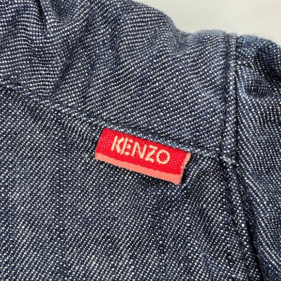 KENZO Junior Denim Jean Designer Top Embroidery 3T - Picture 8 of 15